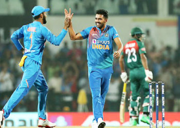 Chahar tricks India to T20 series win over Bangladesh