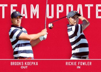 Knee injury forces Koepka to pull  out of Presidents Cup