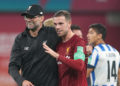 Jordan Henderson is likely to be sidelined for around three weeks with a hamstring injury.