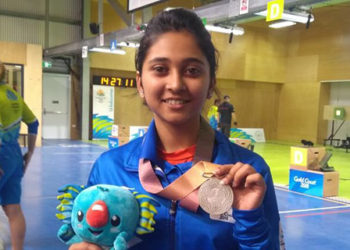 Indian rifle shooter Mehuli Ghosh.