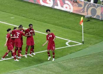 Qatar win against UAE in Arab Gulf Cup in Doha.