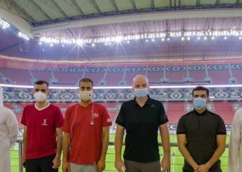 FIFA president Infantino visits Al Bayt Stadium