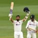 Rahane’s unbeaten 104 gives India 82-run lead on second day