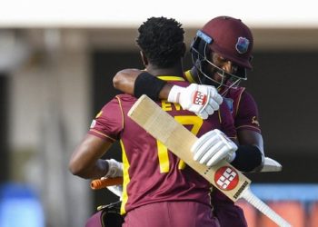 Lewis hit his fourth ton as West Indies clinch ODI series against Lanka