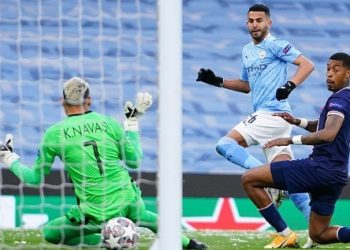 Champions League: Mahrez scores double as Man City beat PSG to book final spot