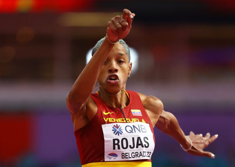 Venezuela’s Rojas wins triple jump gold