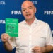 FIFA president shows Green Card for the planet