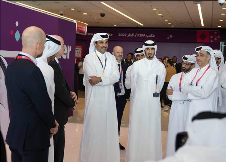 Qatar Amir visits FIFA World Cup center