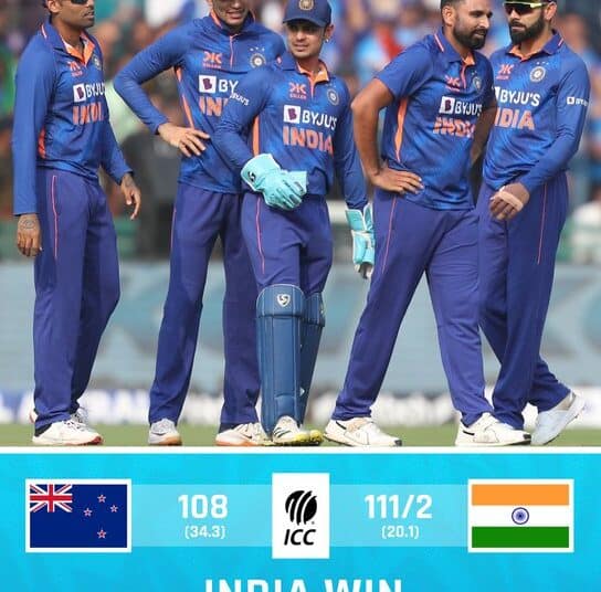India hammer New Zealand by 8 wickets in 2nd ODI
