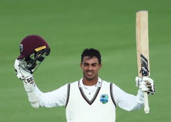 Chanderpaul scores maiden Test century as West Indies pile runs