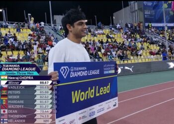 Doha Diamond League: Neeraj Chopra wins javelin gold with WL effort of 88.67m