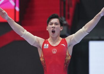 China’s world artistic gymnastics champion Zhang wins gold