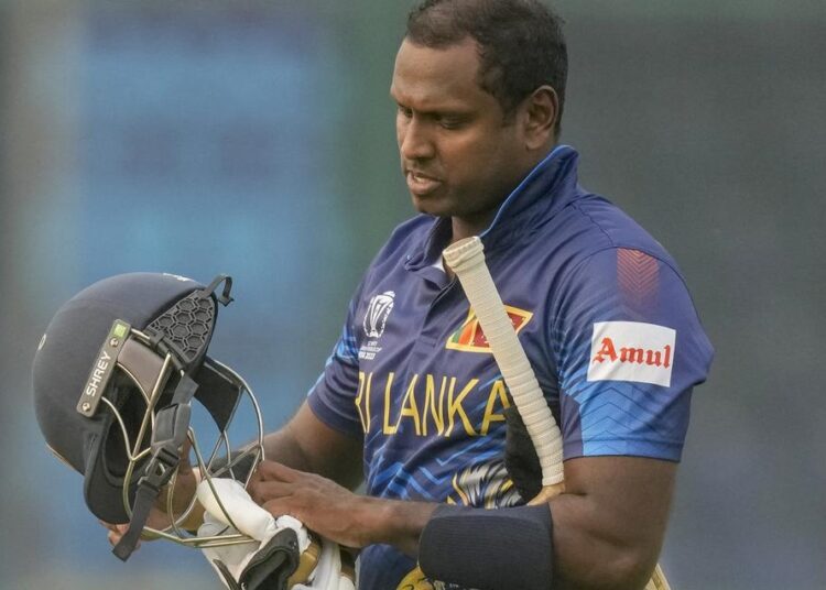 Sri Lanka’s Mathews becomes first cricketer to ‘timed out’