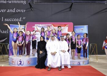 225 WAG gymnasts from six countries take part in International Friendship Artistic Gymnastics