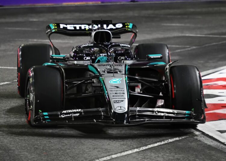 Russell sets the pace in final practice ahead of Las Vegas GP