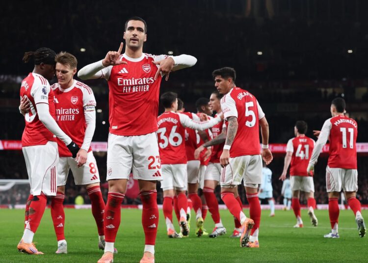 Arsenal rout Villa to tighten grip on Premier League summit