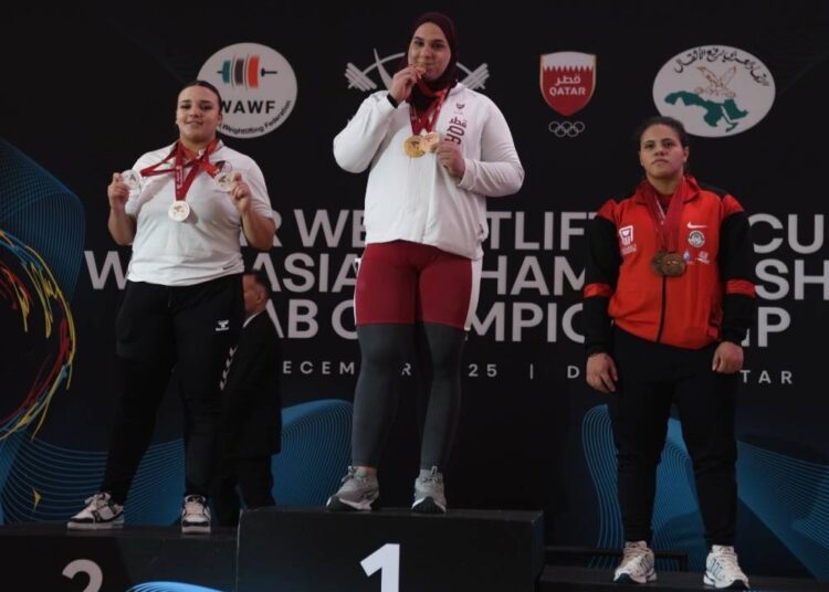 Wissal Yakhlef claims nine golds as Qatar shines at combined Weightlifting Championships