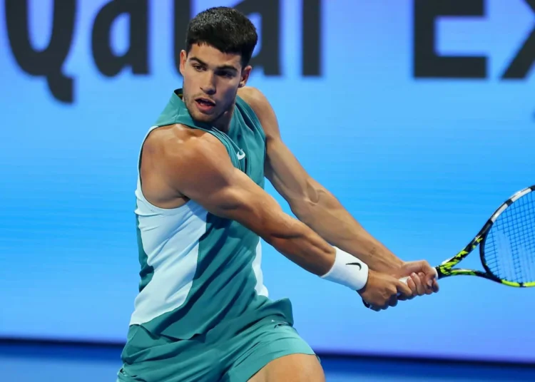 Alcaraz survives scare to reach second round in Doha