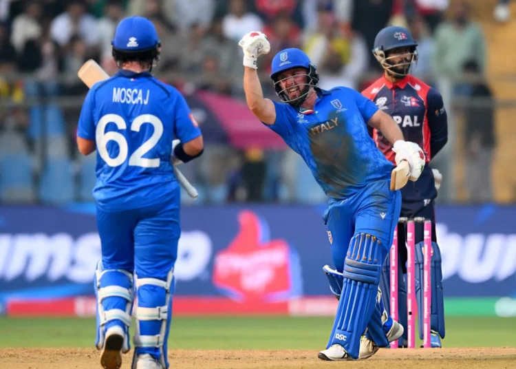 Mosca brothers lead Italy to maiden T20 World Cup win over Nepal
