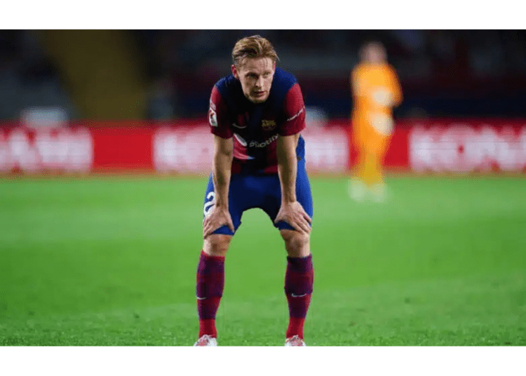 Barcelona’s De Jong ruled out for up to six weeks with thigh injury
