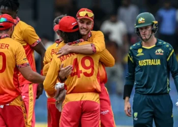 Rain washout sends Zimbabwe through as Australia exit T20 World Cup
