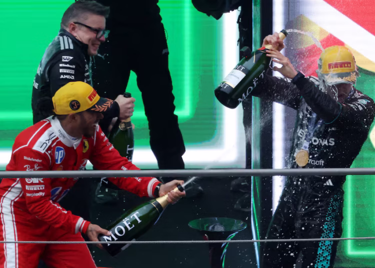 Hamilton claims first Ferrari podium as Antonelli wins in China