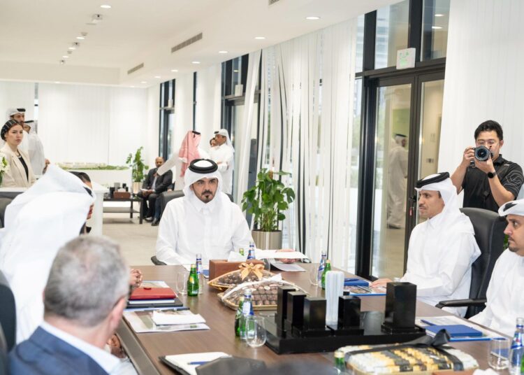 Sheikh Joaan reviews progress of Athletes’ Village Project of Doha 2030 Asian Games