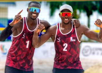 Qatar beach volleyball duo strike gold at Asian Beach Games