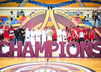 H.E. Sheikh Joaan bin Hamad Al Thani Crowns Al Arabi Champions of the HH the Amir Basketball Cup