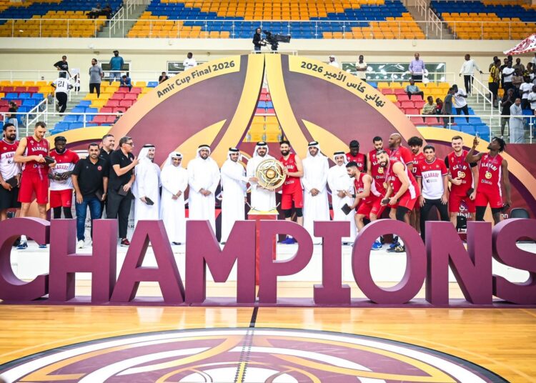 H.E. Sheikh Joaan bin Hamad Al Thani Crowns Al Arabi Champions of the HH the Amir Basketball Cup