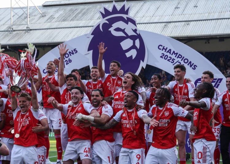 Arsenal crowned Premier League champions after Palace victory