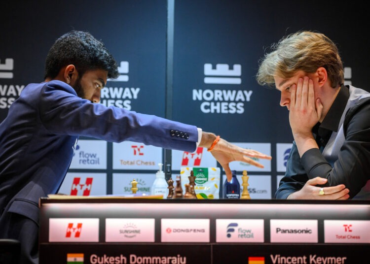Gukesh escapes from losing position to hold Keymer at Norway Chess