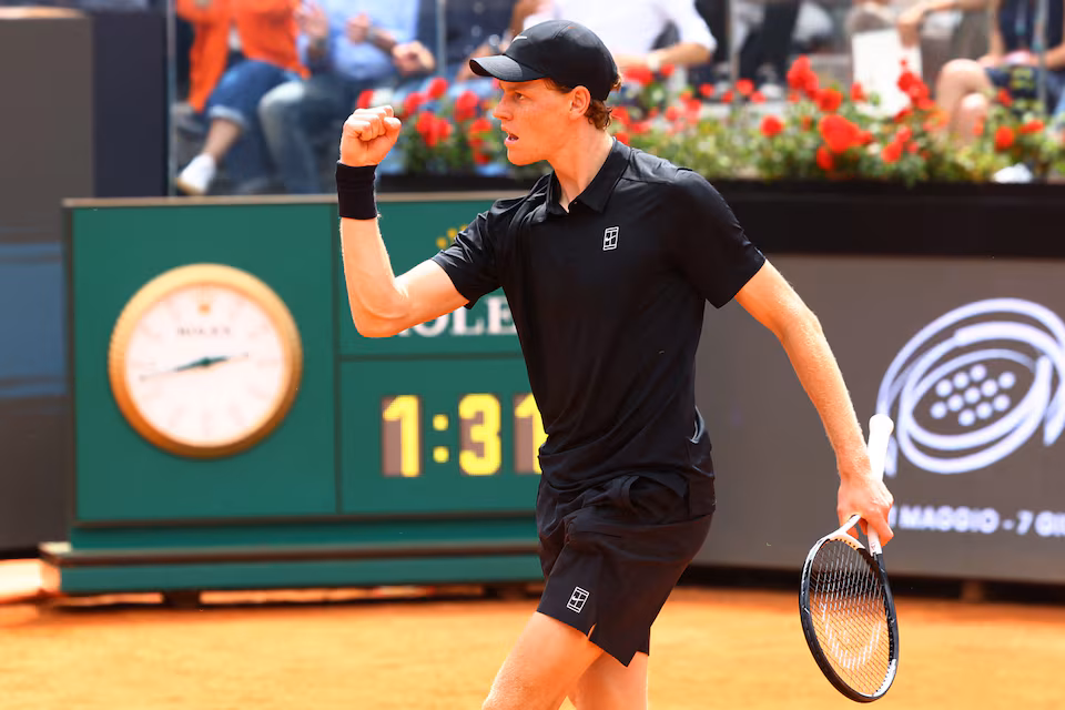 Sinner storms into Rome semi-finals with record 32nd straight Masters 1000 win