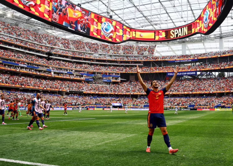 Merino’s late strike sends Spain past Belgium into World Cup semi-finals