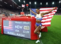 American Russell hurdles to world record in Zurich