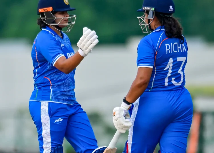 Shafali rises to top four after maiden T20I century