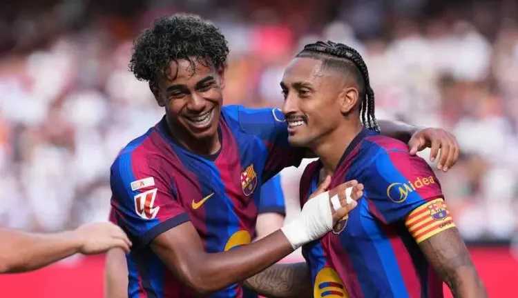 Yamal scores twice as Barcelona maintain perfect LaLiga start