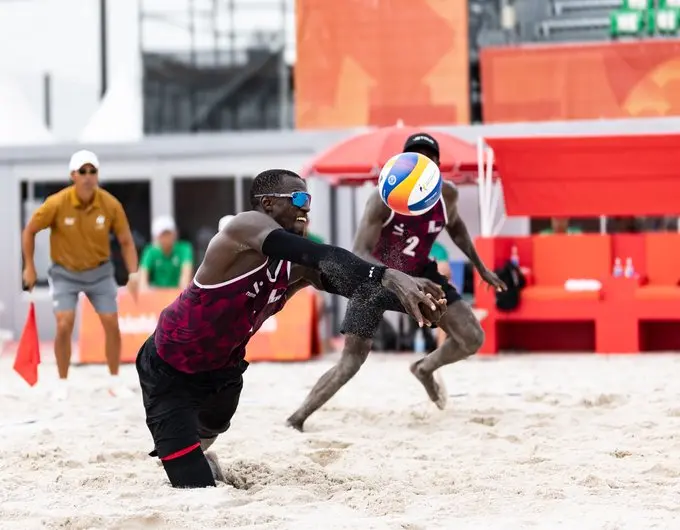 Qatar’s Younousse and Tijan reach Asian Games beach volleyball quarter-finals
